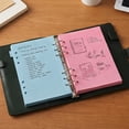 thumbnail image 3 of A5 Refill Paper 5.6x8.3'', Planner Inserts for A5 Binder Budget Planner Journals Notebook, 6 Ring Loose Leaf Lined Paper with Binder Dividers, 240 Pages Blue, 3 of 3