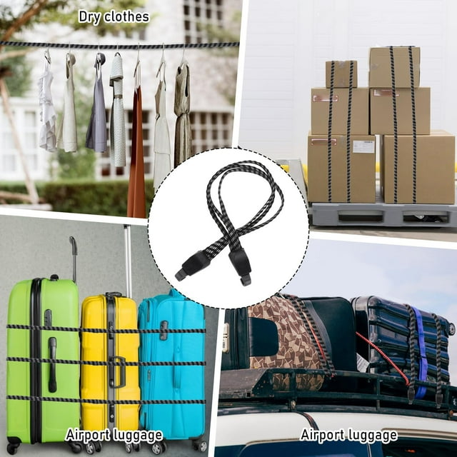 Accessoires de Vélo - Porte-Bagages, Sangles d'Arrimage avec Crochets, Corde de Tension Élastique Ajustable pour Bagage pour le Camping