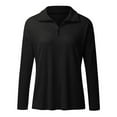 thumbnail image 5 of Quarter Zip Sweaters for Women Knit Long Sleeve Pullover Sweater Business Casual Fall Outfits, 5 of 9