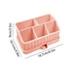 thumbnail image 2 of Caja De Almacenamiento De Silicona Caja de almacenamiento de silicona rosa para baño con 6 compartimentos,soporte para cepillo de dientes y pasta dental con bandeja de drenaje (1 pieza) Rkxzt, 2 of 8