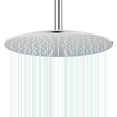 thumbnail image 1 of Pommeau de Douche Pluie Rond Haute Débit Acier Inoxydable Design Haute Pression (B-Chrome 12), 1 of 7