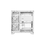 Pop 2 Vision Panoramic Glass White RGB E-ATX Dual-Chamber PC Gaming Case with Front and Side TG Panels Mid Tower PC Case