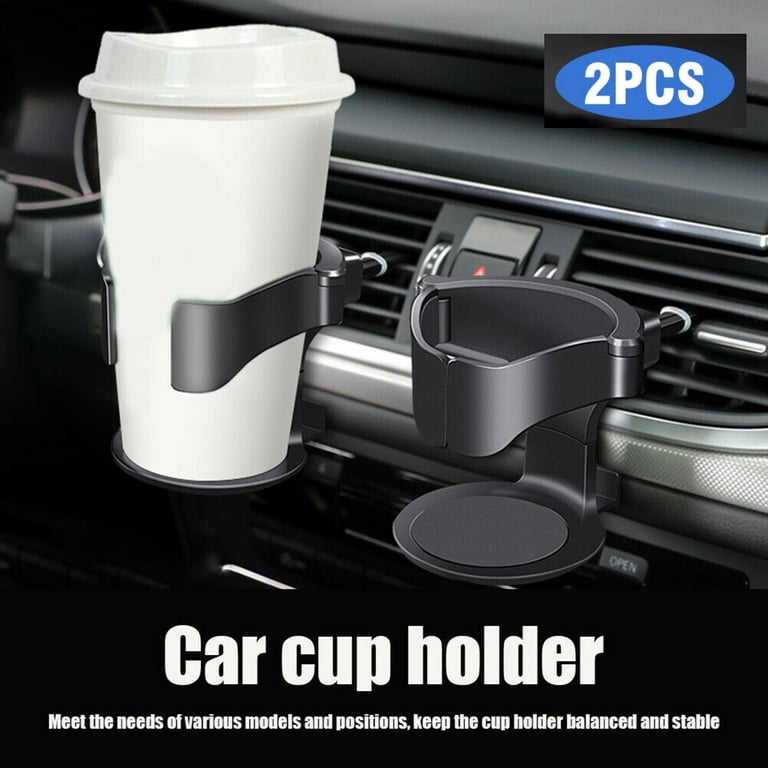 Car Cup Holder, Car Air Vent Cup Bottle Mount, Adjustable Car Air Conditioner Vent Drink Holder, Men's, Size: 3.1, Black