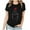 Black(Style 70), variant on NuoCaiYun Trendy Blouses Women'S Casual Short-Sleeve Valentine'S Day Print T-Shirt Round Neck Summer Tops