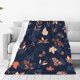 thumbnail image 1 of Balery Autumn Leaves With Blue Manta de Felpa Suave y Acogedora – Cobija de Franela Aterciopelada para Cama, Lavable y Cálida para Sofá, Mascotas, Transpirable-80"x60", 1 of 7