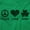 Irish Green, variant on Peace Love Irish St Pattys Day Clover Women's Long Sleeve T Shirt Brisco Brands M