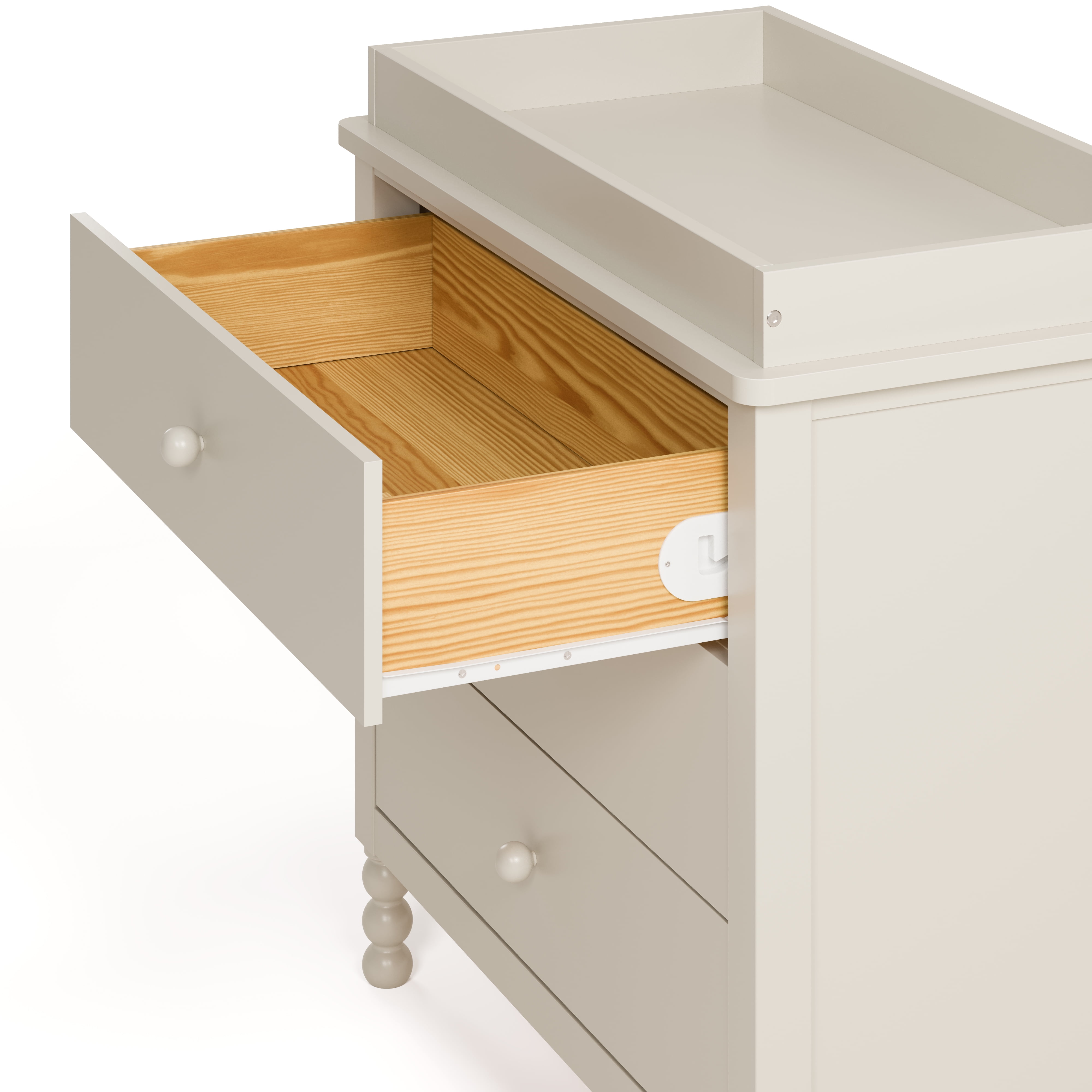 Art of Nursery by Storkcraft Rio 3 Drawer Chest with Removable Infant Changing Topper, Frosted Oat