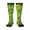 2 Black-1, variant on Autumn Corn print thigh-high socks, crafted for both men and women with a stretchy, high-opaque design perfect for daily wear