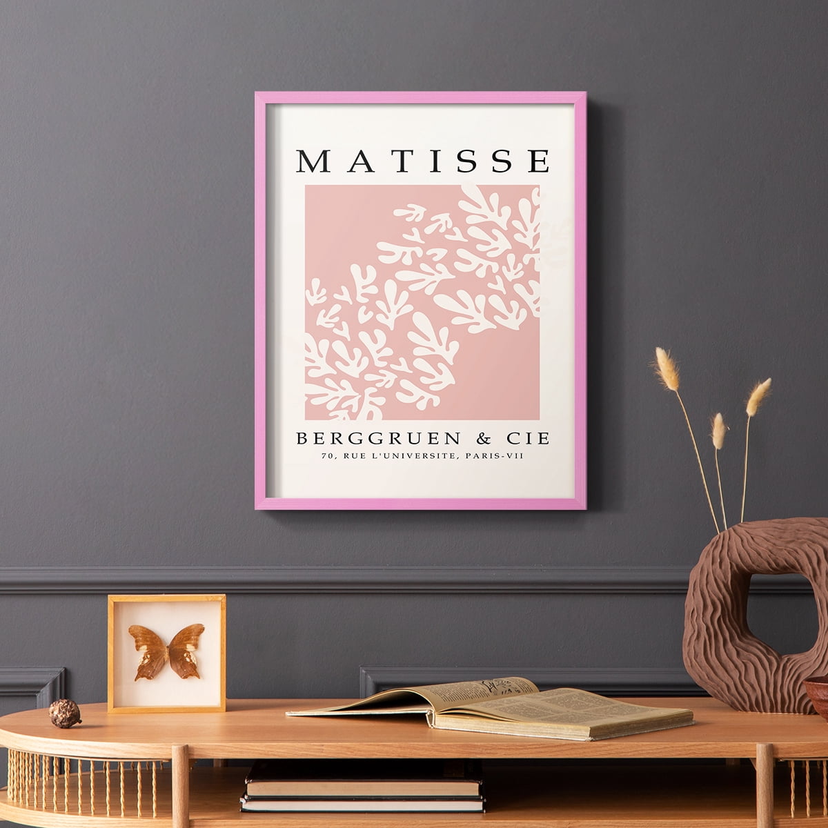 Matisse CXXIX Framed Print in Pink Solid Wood 8 x 10 Framed Print
