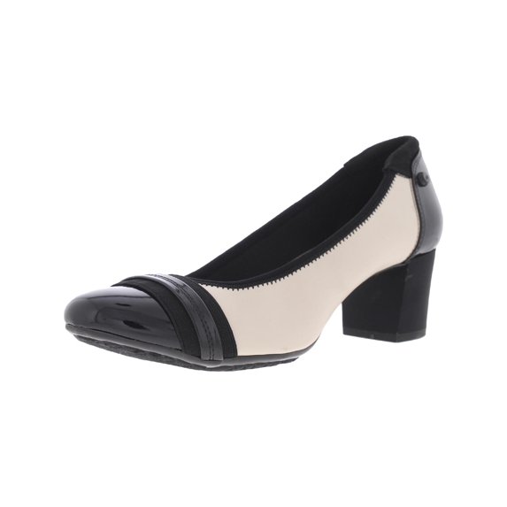 Anne Klein Womens Guardian Patent Toe Cap Pumps
