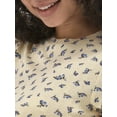 thumbnail image 4 of No Boundaries Sleepwear Pointelle Baby Tee, Women's, Sizes XS-XXL, 4 of 5