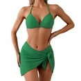 thumbnail image 2 of Daznico Women's Personality and Comfortable Solid Color Bikini Set,XL, 2 of 4