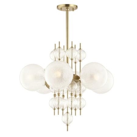 

Contemporary Six Light Chandelier Aged Brass Bailey Street Home 116-Bel-2972735