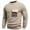 Khaki, variant on Men's Pullover Sweater, Pockets Warm Half-Turtleneck Long Sleeve Winter Tops Khaki Size 2XL