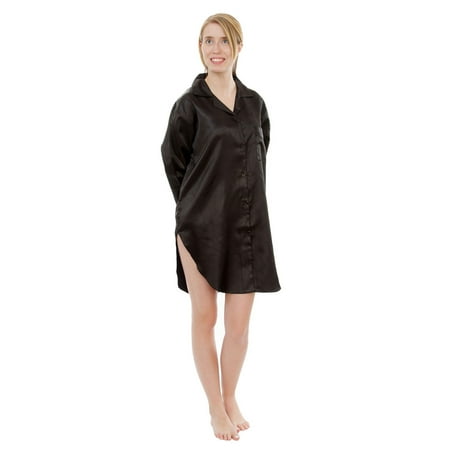 Mom Ladies Nightshirt - Up2date Fashion's Women's Satin Nightshirt