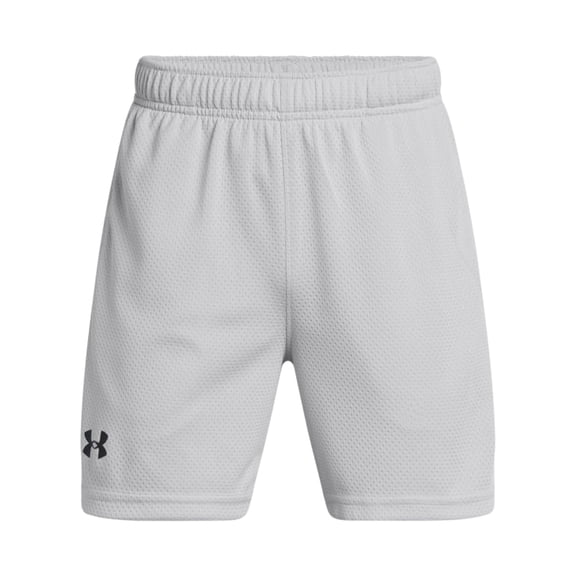 Pantalones cortos Under Armour Tech Mesh Mod para niños, gris/negro, talla M