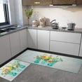 thumbnail image 2 of Floral Farmhouse Kitchen Rugs Set 2 Piece Colorful Spring/Summer Flowers Decorative Rugs for Kitchen Low-Profile Floor Mats Decorations for Home Kitchen (17"x48"+17"x30"), 2 of 6