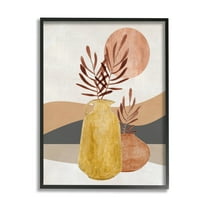 Boho Desert Plant Botanicals Botanical & Floral Graphic Art Black Framed Art Print Wall Art