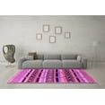 thumbnail image 3 of Ahgly Company Indoor Rectangle Solid Pink Modern Area Rugs, 7' x 10', 3 of 4