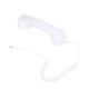 thumbnail image 4 of Auricular de teléfono retro universal de 3,5 mm, receptor de teléfono celular de tono ajustable a prueba de radiación para teléfono (blanco), 4 of 4