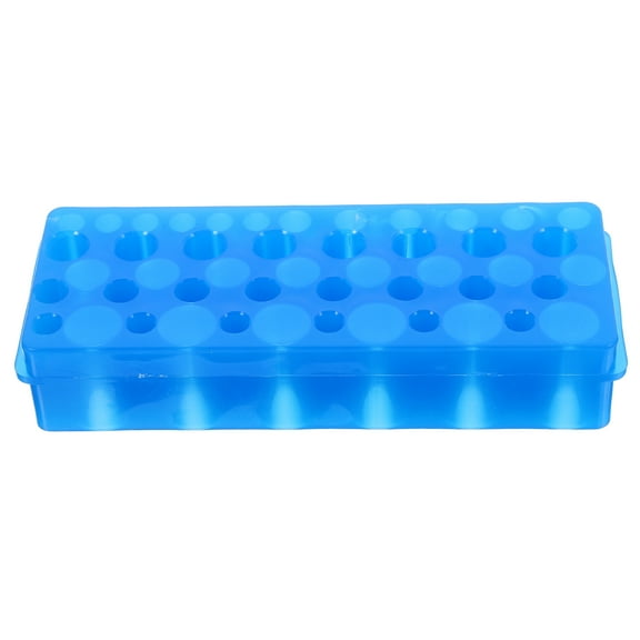 Blue Plastic Test Tube Rack for Storage Compact and Spacesaving with 26 Holes Fits 0.5ml 1.5ml 2ml Tubes
