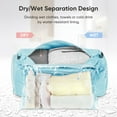 thumbnail image 3 of HOMLUX Waterproof Gym Duffel Bag for Women and Men, with Shoe Compartment and Wet Pocket, Lightweight Travel Carry-On, 3 of 8