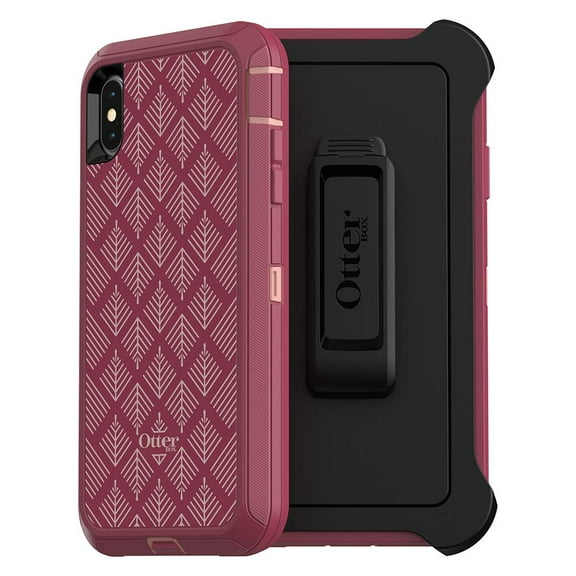 Restored OtterBox DEFENDER SERIES Case & Holster for iPhone Xs Max (ONLY) - Happa (Refurbished)
