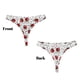 thumbnail image 3 of Balery Red Ladybugs On Black Dotted Tangas de Algodón para Mujer con Estampado – Ropa Interior Sexy, Transpirable, G-string-XX-Large, 3 of 6