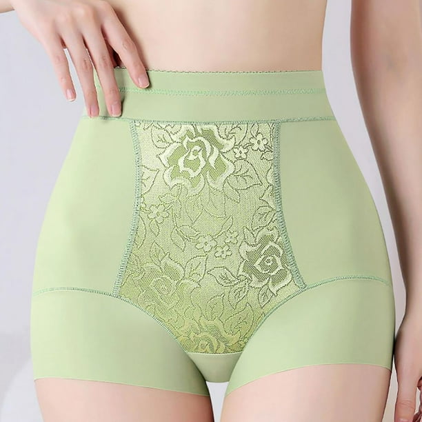 Pantalones moldeadores de cintura media a alta para mujer, sin costuras, que realzan la cadera, cintura, vientre, encaje de seda de hielo, ligeros, moldeadores, pantalones moldeadores de nailon para m