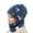 Blue, variant on AWZXDE Winter Hats For Kids Double Layer Hat And Neck Warmer Windproof Thermal Ear Scarf Combo For Boys Girls White