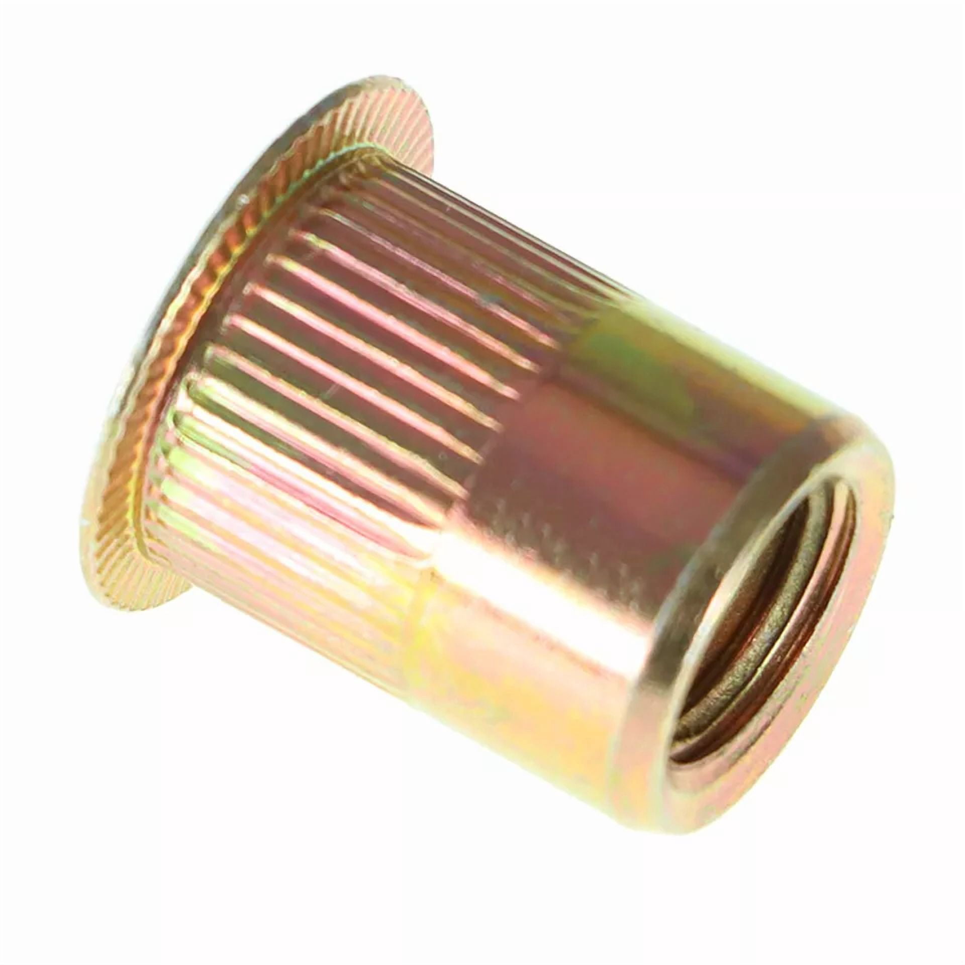 CIRCLE- 50 Pack 3/8 -16 Rivet Gun Nuts Rivet Nuts Threaded Carbon Steel Insert Nutsert