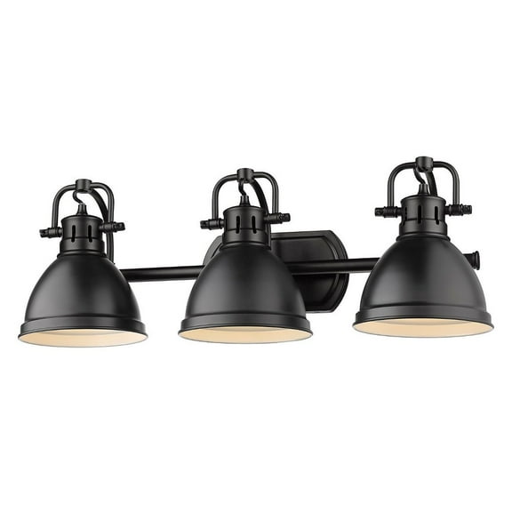 Yep by Golden Lighting Duncan 3-light Vanity in Matte Black