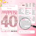 thumbnail image 4 of Tarjeta de felicitación OLOSONG para 40 cumpleaños, para mujer, con sobre, 4 of 6