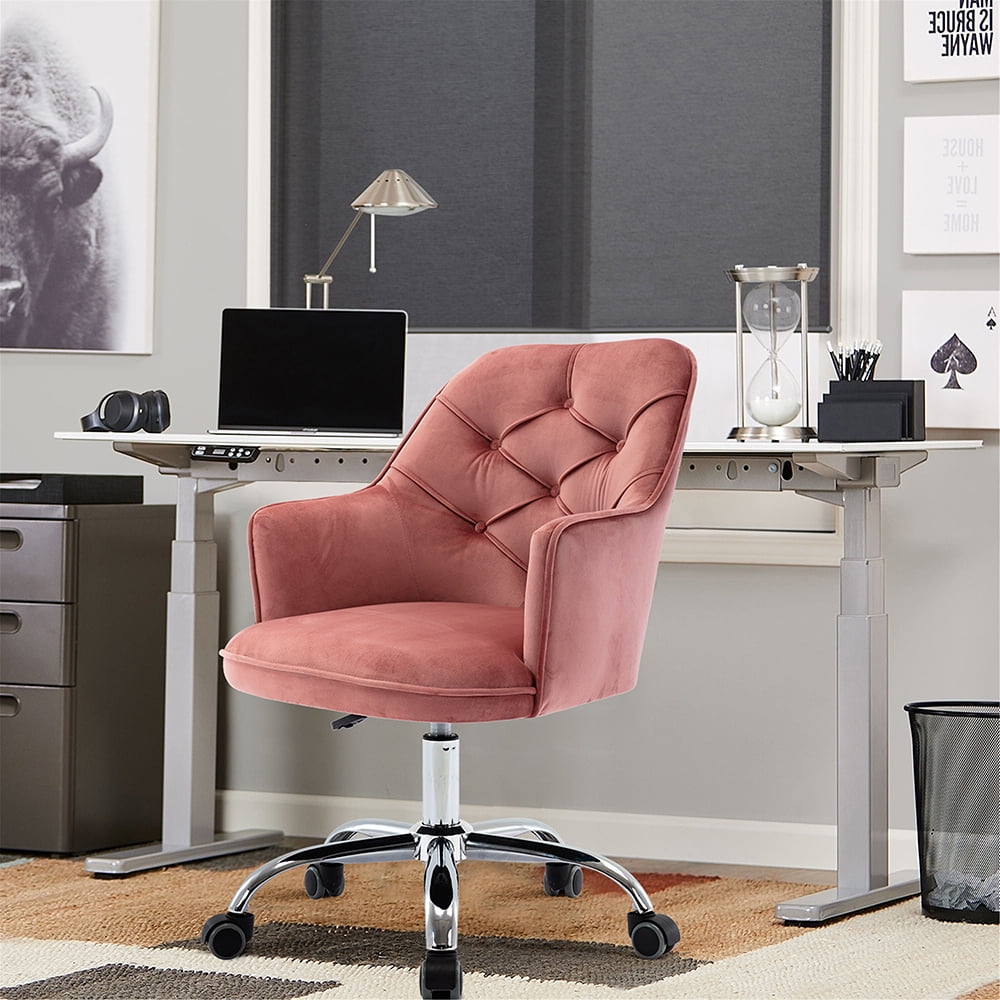 Veryke Modern Office Chairs, Swivel Chairs at Home with Velvet Padded