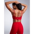 thumbnail image 2 of Sujetador deportivo CRZ YOGA Butterbreeze, cuello redondo, color rojo chile, talla L, 2 of 5