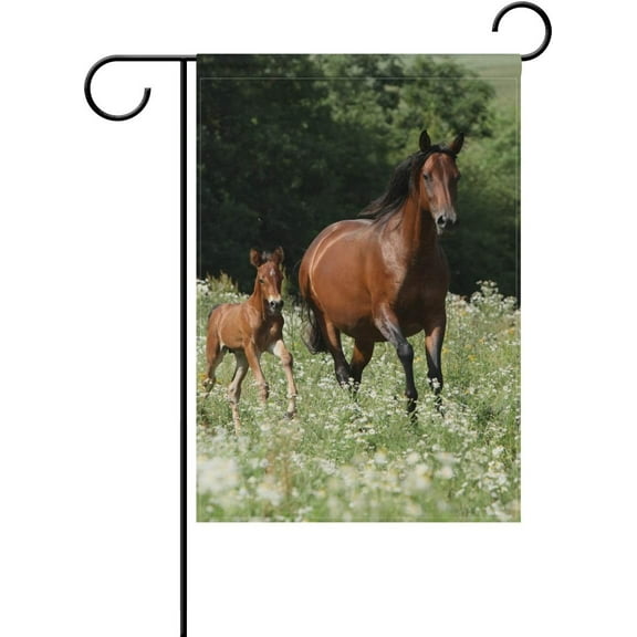 Horse Decorative House Flag 28 x 40 inch Double Sided Yard Flag