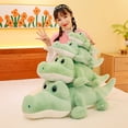 thumbnail image 5 of Almohada para niños de peluche de cocodrilo súper peludo, almohada rellena de Gator con ojos grandes, juguete de peluche de cocodrilo verde lindo, regalos de muñecas de cocodrilo de 40cm, 5 of 5