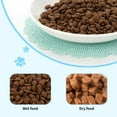 thumbnail image 3 of 3 paquetes de cuencos de cerámica para gatos, platos anchos y poco profundos para comida para gatos, evitan la fatiga de los bigotes, platos de comida seca húmeda para gatos con 3 alfombrillas antides, 3 of 7