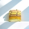 thumbnail image 3 of Ella & Elly Plus Summer Beach Yellow Lemon Beaded Stretch Bracelet Set, 3 of 6