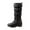Black, variant on Fesfesfes Tall Boots For Women Fashion Velvet Casual Warm Boots Hidden Wedge Heels Boots Middle Tube Shoes 36(US:5.5)