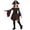 Brown, variant on Girls Renaissance Dress Off Shoulder Pirate Fairy Halloween Outfit Flowy Dresses Bell Sleeve Ruffle Details Tie Straps Medieval Outfit for Party