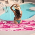 thumbnail image 7 of GZHJMY Beach Towel for Women Girls, Pink Camouflage Military Pattern Bath Towel, Oversized Lightweight Sport Towel, 31x51 Inch, 7 of 7