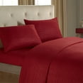 thumbnail image 1 of Ensemble de Draps-Housses Quatre Pièces Drap de Lit Textile Maison Couleur Unie Imitation Satin, 1 of 6