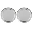 thumbnail image 4 of Tapas para tarros de vidrio tipo división, tapas redondas para sellado de alimentos, accesorio de cocina (10 anillos circulares plateados de 70 mm + placa de cubierta), 4 of 14