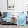 thumbnail image 2 of Yiaed Puppy Licks Nose Print Blanket Throw Blanket Soft Cozy Flannel Blanket for Home Bed Sofa Couch Chair-40"x30", 2 of 6