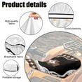 thumbnail image 6 of Renewold Waterproof ATV Seat Cover 25.2x10 Inch, Universal Four Wheeler Seat Cover Stretch Fit for Honda/Yamaha/Polaris, Elastic Edge Mud/Snow Protector, Southwest American Tribal Black Brown, 6 of 7
