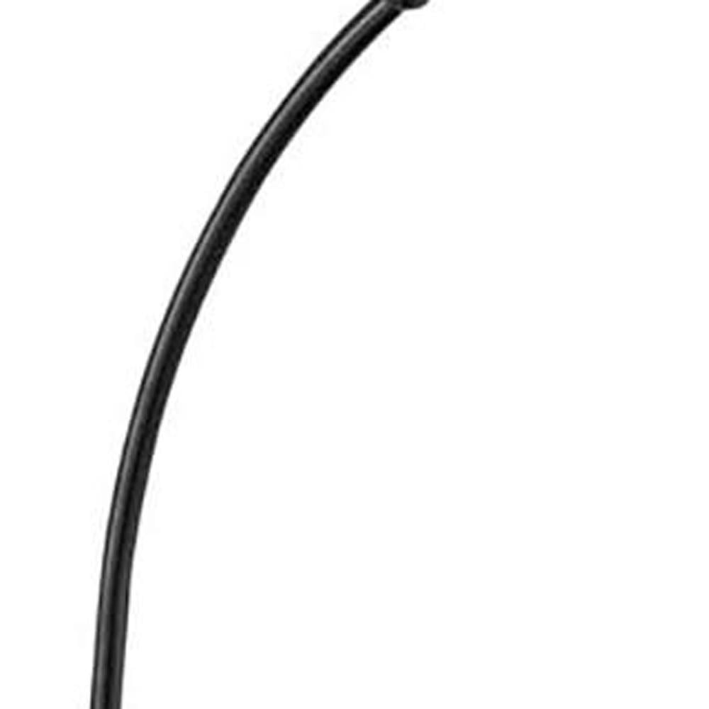 HomeRoots 62" Black Tray Table Floor Lamp With Brown Empire Shade