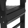 thumbnail image 6 of WestinTrends Ashore Outdoor Patio HDPE Plastic Modern Adirondack Dining Chair, Black, 6 of 16