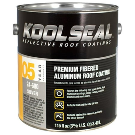 UPC 050926002244 product image for Kool Seal KST020496-16 Aluminum Roof Coating, 1 gal Cases, Liquid, Silver, 1.03  | upcitemdb.com
