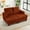 Orange, variant on FFH Double Chaise Lounge Indoor, 61" Oversized Lounge Chair Sleeper Sofa Sectional, Corduroy Loveseat with Lumbar Pillows and Adjustable Backrests, Green